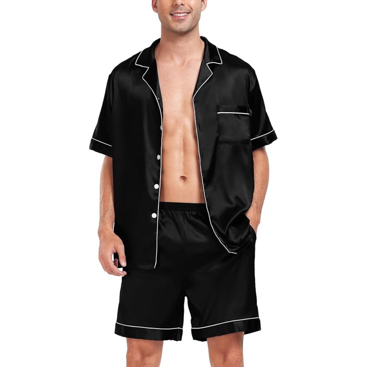 Men's Summer Satin Pyjamas: image 2