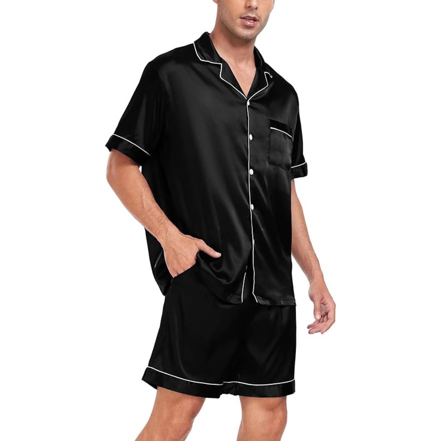 Men's Summer Satin Pyjamas: image 3