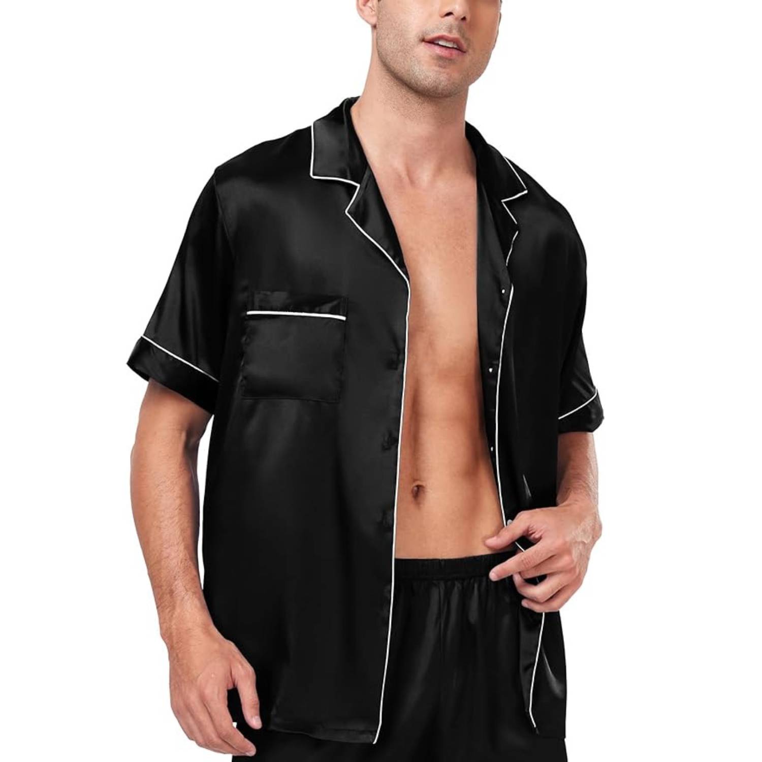 Men's Summer Satin Pyjamas: image 4
