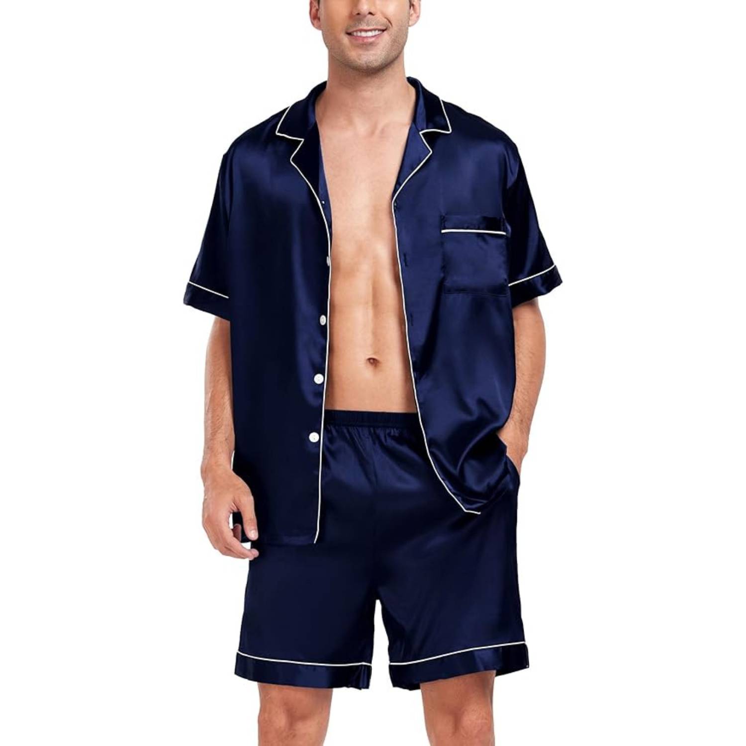 Men's Summer Satin Pyjamas: image 5