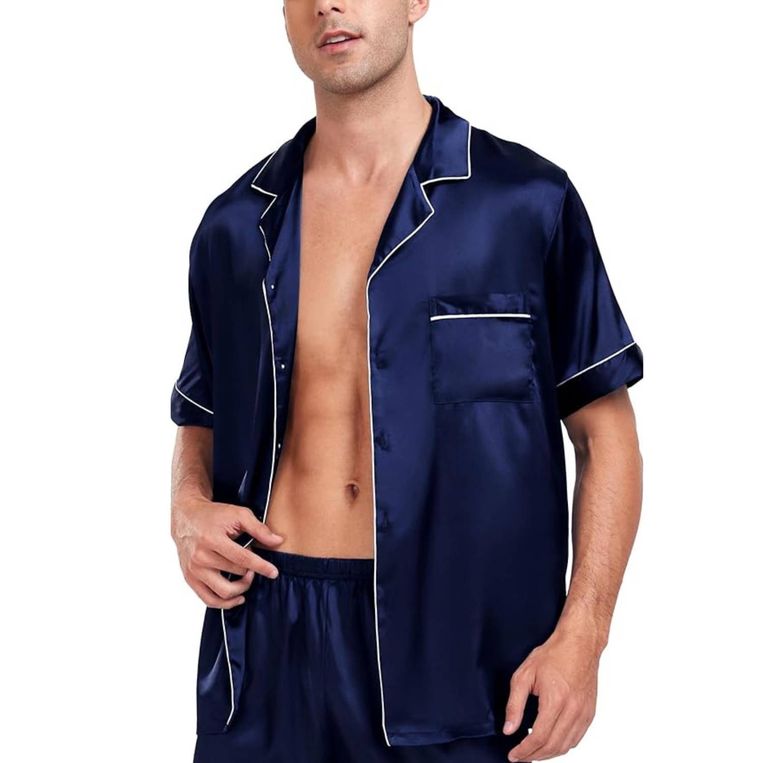 Men's Summer Satin Pyjamas: image 7