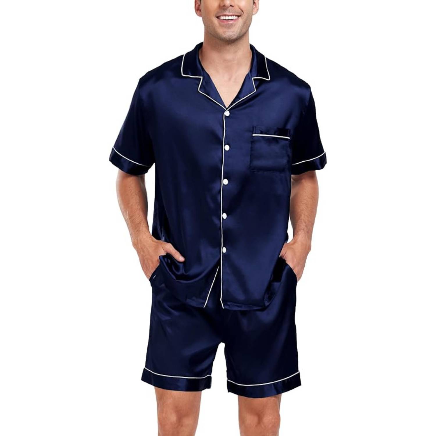 Men's Summer Satin Pyjamas: image 11