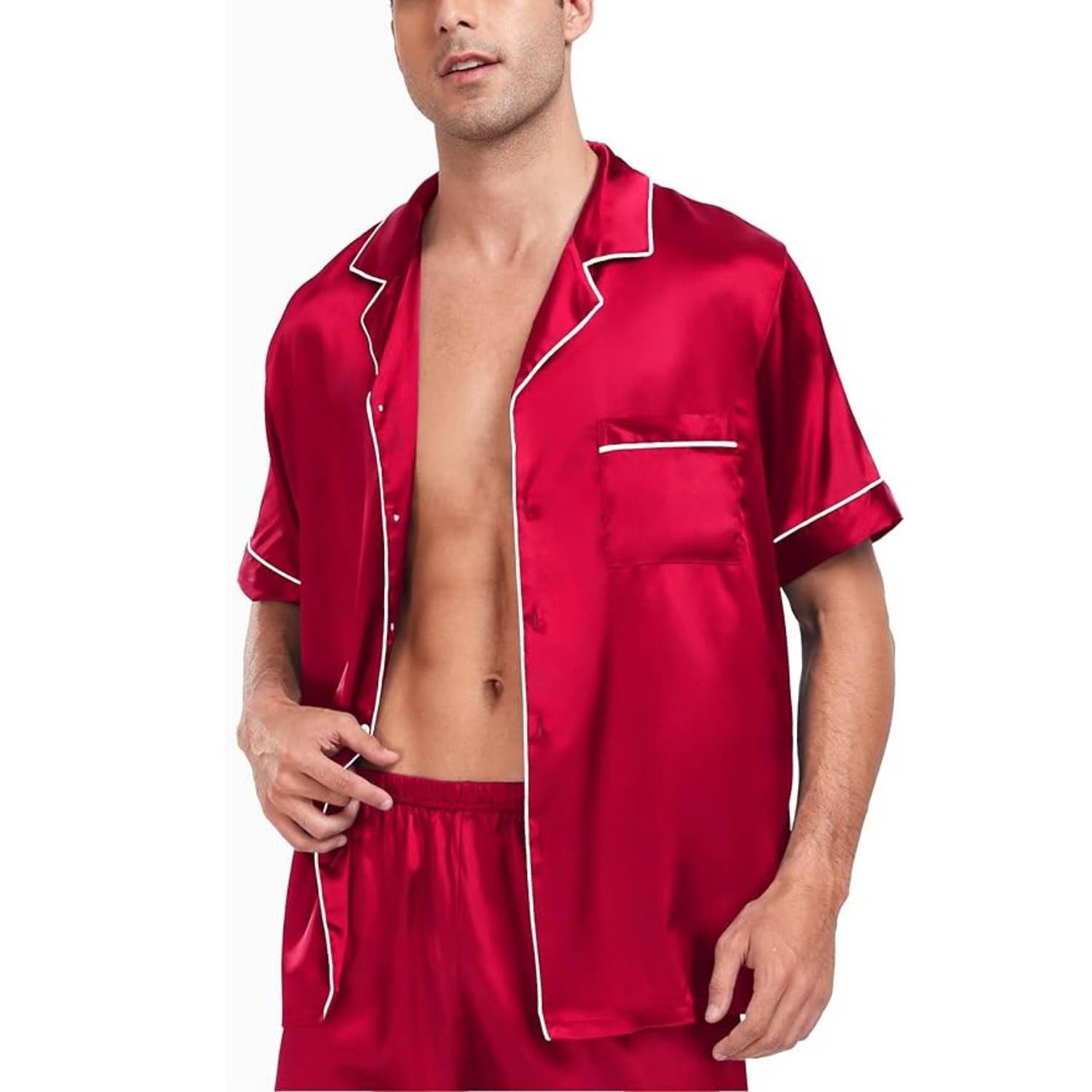 Men's Summer Satin Pyjamas: image 15