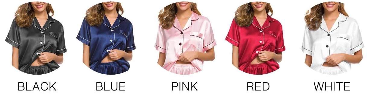 Women's Summer Satin Pyjamas: image 13