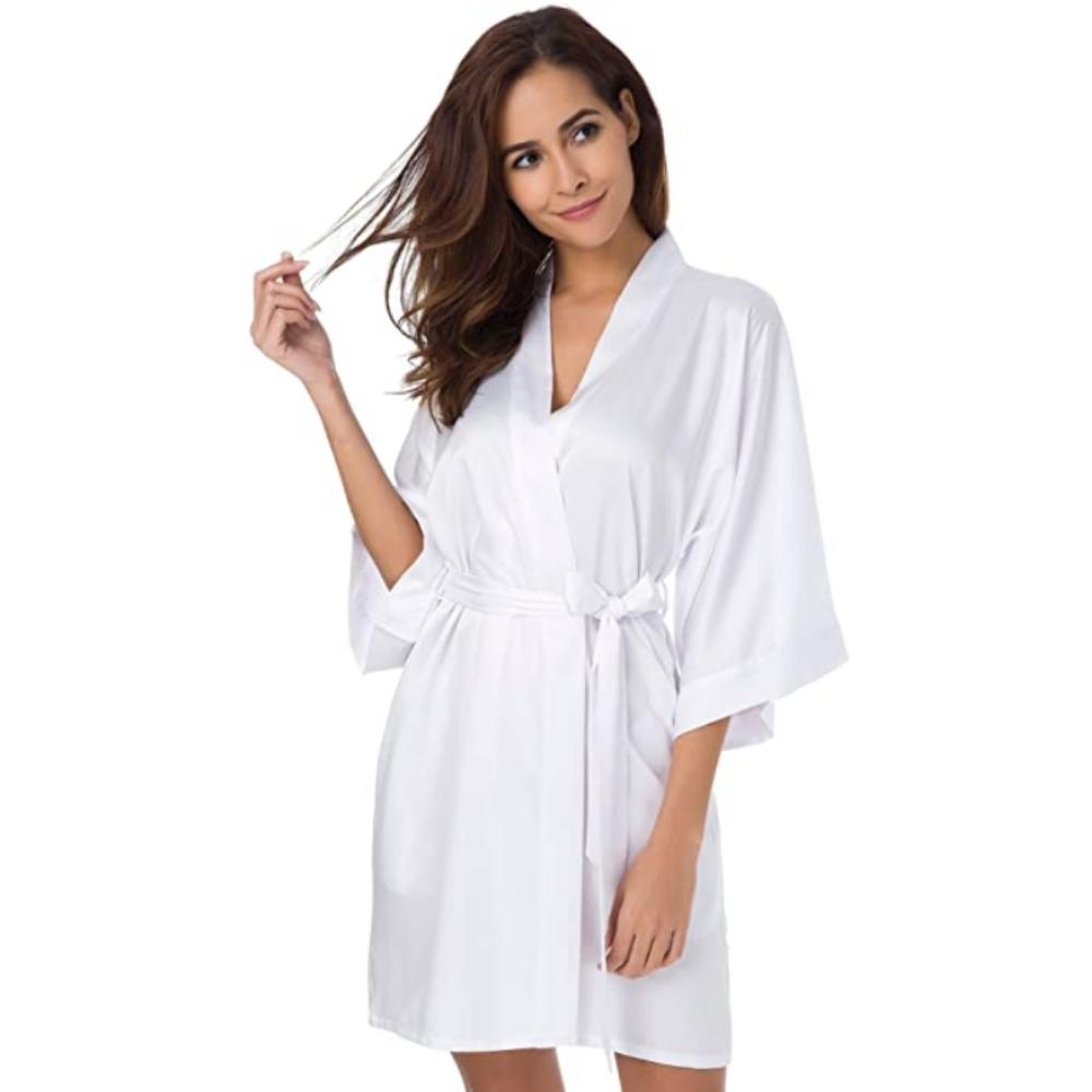 Women's Satin Bathrobe