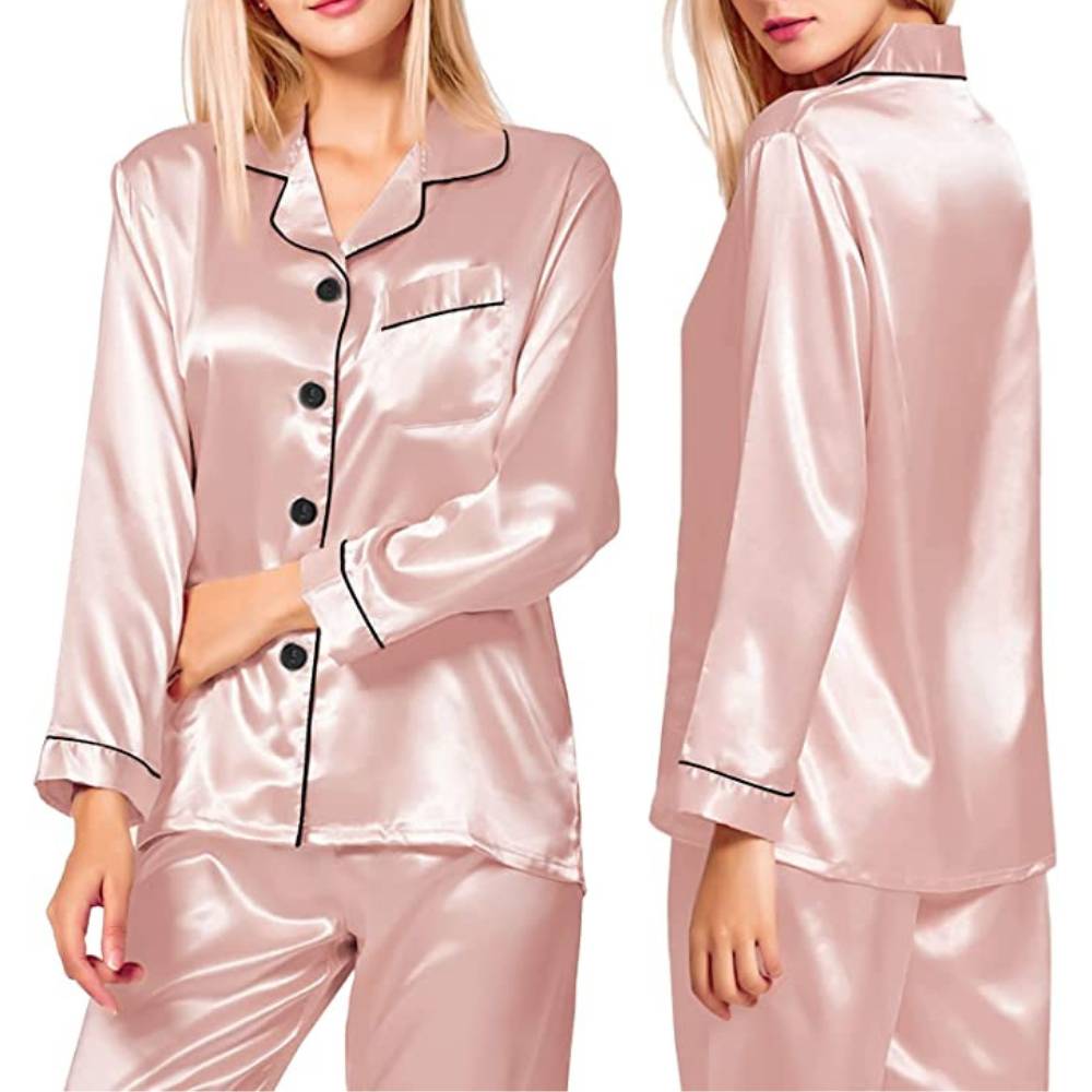 Women's Winter Satin Pyjama Set: image 2